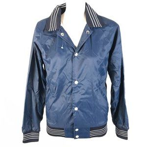VTG 80s Bonwitt Canada Deadstock Coach Jacket // NWT Navy Blokecore Windbreaker